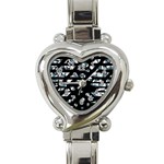 Blue freedom Heart Italian Charm Watch Front