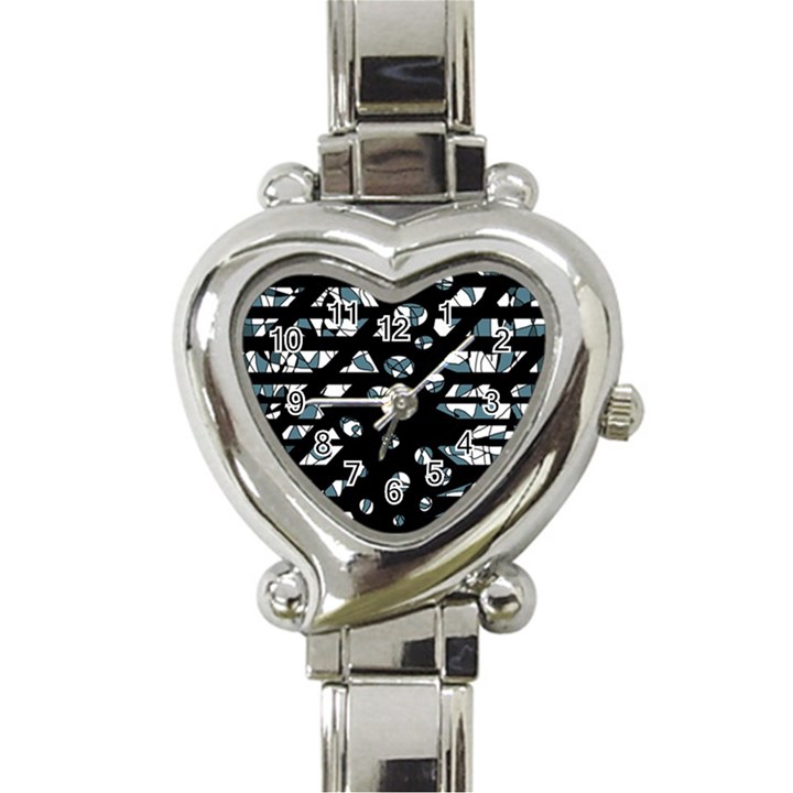 Blue freedom Heart Italian Charm Watch