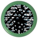 Blue freedom Color Wall Clocks Front