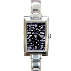 Purple Freedom Rectangle Italian Charm Watch