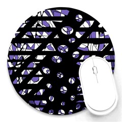 Purple Freedom Round Mousepads by Valentinaart