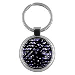 Purple freedom Key Chains (Round)  Front