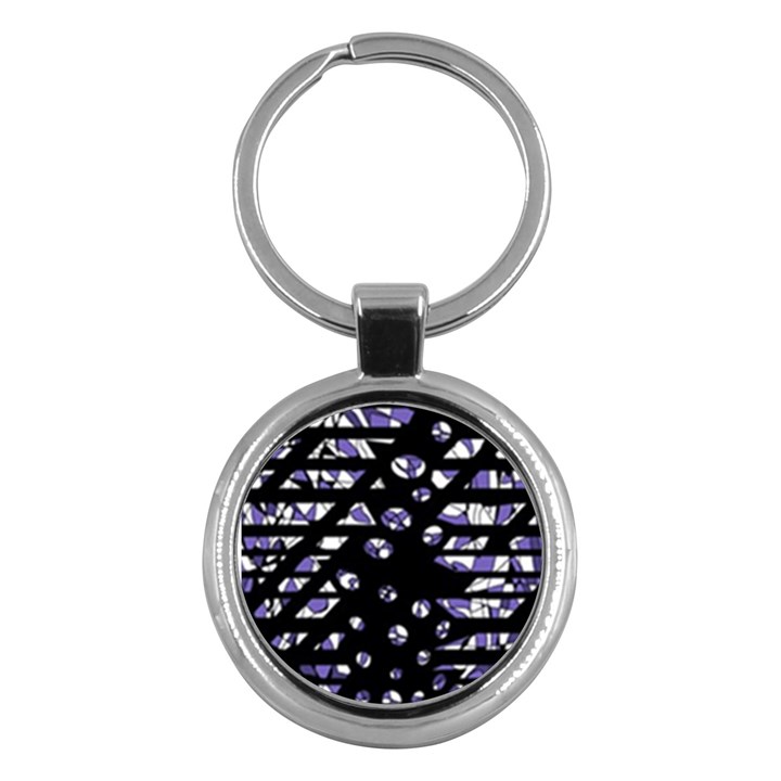 Purple freedom Key Chains (Round) 