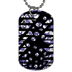 Purple Freedom Dog Tag (one Side)