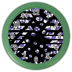 Purple Freedom Color Wall Clocks