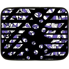 Purple Freedom Double Sided Fleece Blanket (mini) 