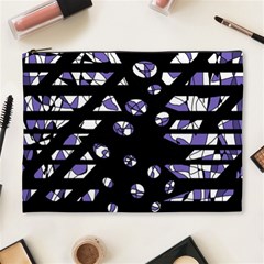 Purple Freedom Cosmetic Bag (xl) by Valentinaart