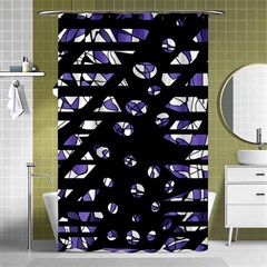 Purple Freedom Shower Curtain 48  X 72  (small) 