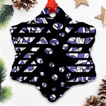 Purple freedom Ornament (Snowflake)  Front