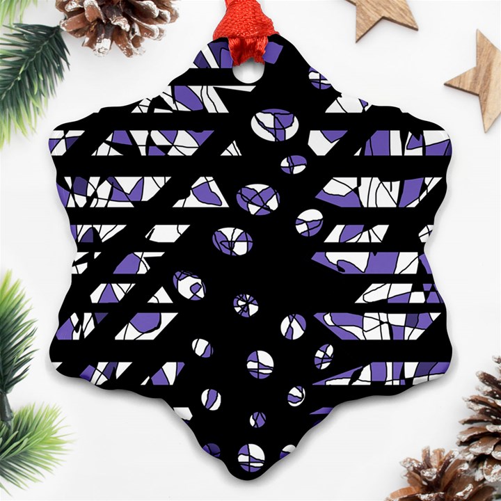 Purple freedom Ornament (Snowflake) 