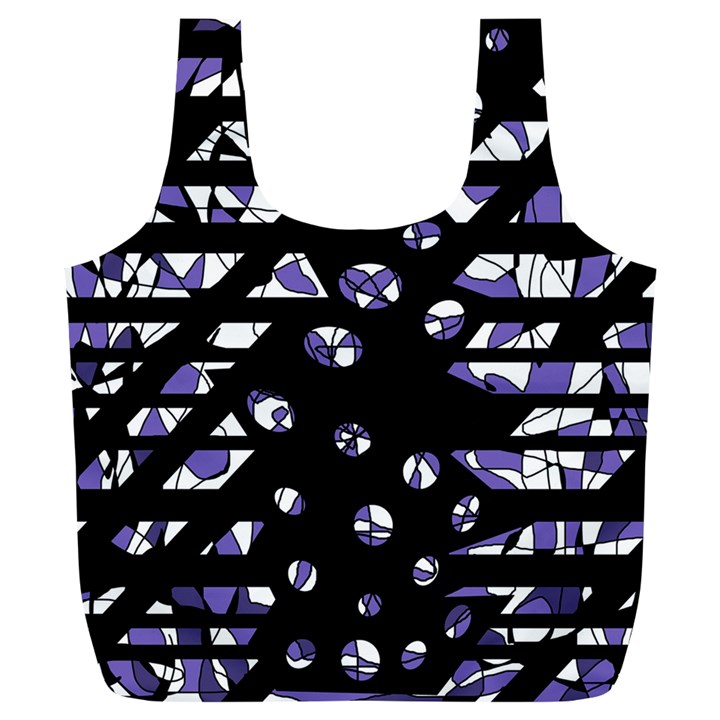 Purple freedom Full Print Recycle Bags (L) 