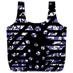 Purple freedom Full Print Recycle Bags (L)  Back