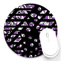 Violet Freedom Round Mousepads