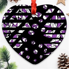 Violet Freedom Ornament (heart) 