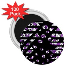 Violet Freedom 2 25  Magnets (100 Pack) 