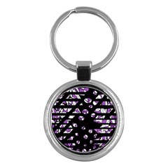 Violet Freedom Key Chains (round) 