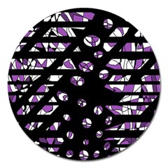 Violet Freedom Magnet 5  (round)