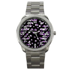 Violet Freedom Sport Metal Watch by Valentinaart