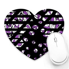 Violet Freedom Heart Mousepads