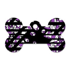 Violet Freedom Dog Tag Bone (one Side)