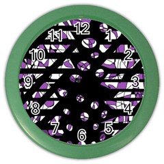 Violet Freedom Color Wall Clocks