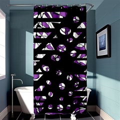 Violet Freedom Shower Curtain 36  X 72  (stall)  by Valentinaart