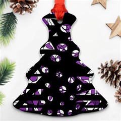 Violet Freedom Christmas Tree Ornament (2 Sides)