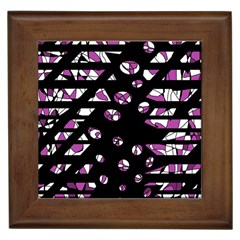 Magenta Freedom Framed Tiles