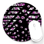 Magenta freedom Round Mousepads Front