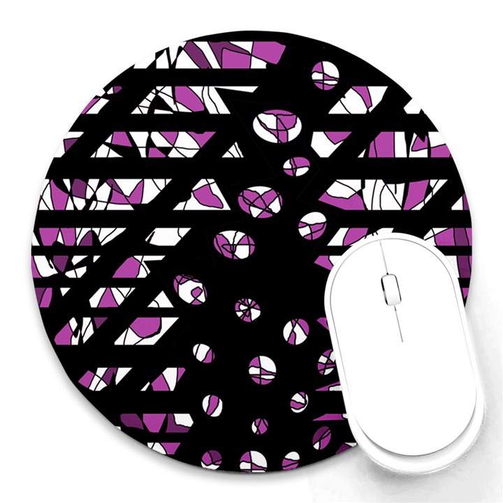 Magenta freedom Round Mousepads