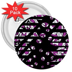 Magenta Freedom 3  Buttons (10 Pack) 