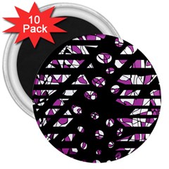 Magenta Freedom 3  Magnets (10 Pack) 