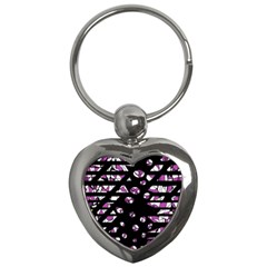 Magenta Freedom Key Chains (heart) 