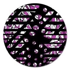 Magenta Freedom Magnet 5  (round)