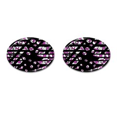 Magenta Freedom Cufflinks (oval)