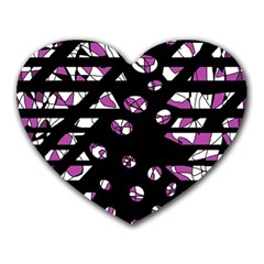 Magenta Freedom Heart Mousepads