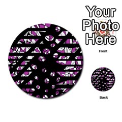 Magenta Freedom Multi-purpose Cards (round)  by Valentinaart