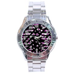 Magenta Freedom Stainless Steel Analogue Watch