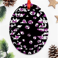 Magenta Freedom Ornament (oval Filigree) 