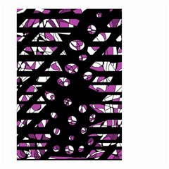 Magenta Freedom Small Garden Flag (two Sides) by Valentinaart