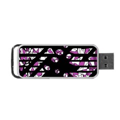 Magenta Freedom Portable Usb Flash (two Sides)