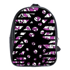 Magenta Freedom School Bags (xl)  by Valentinaart