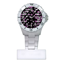 Magenta Freedom Plastic Nurses Watch