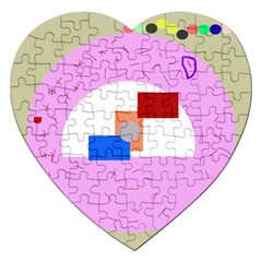 Decorative Abstract Circle Jigsaw Puzzle (heart)