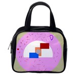 Decorative abstract circle Classic Handbags (One Side) Front