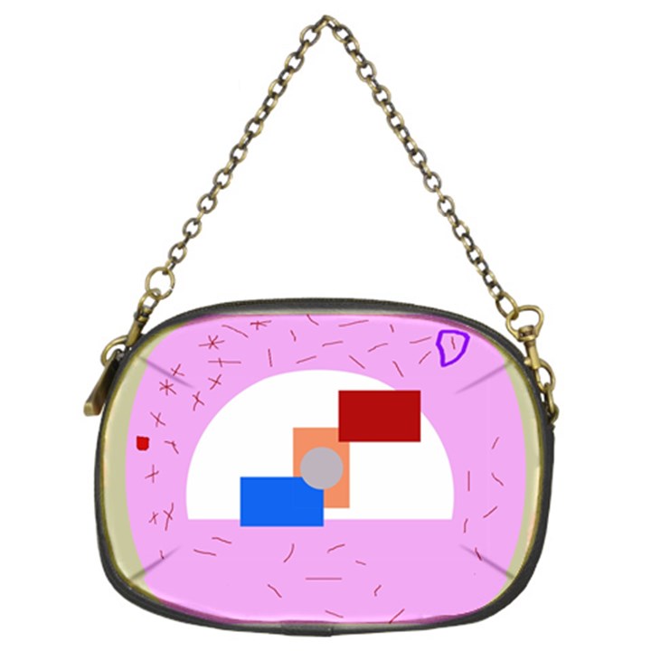 Decorative abstract circle Chain Purses (Two Sides) 