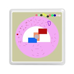 Decorative abstract circle Memory Card Reader (Square) 