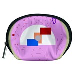 Decorative abstract circle Accessory Pouches (Medium)  Front