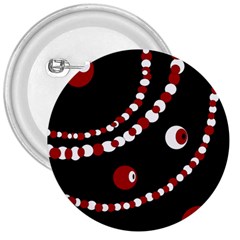 Red Pearls 3  Buttons