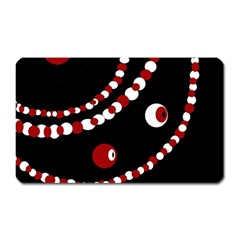 Red Pearls Magnet (rectangular)